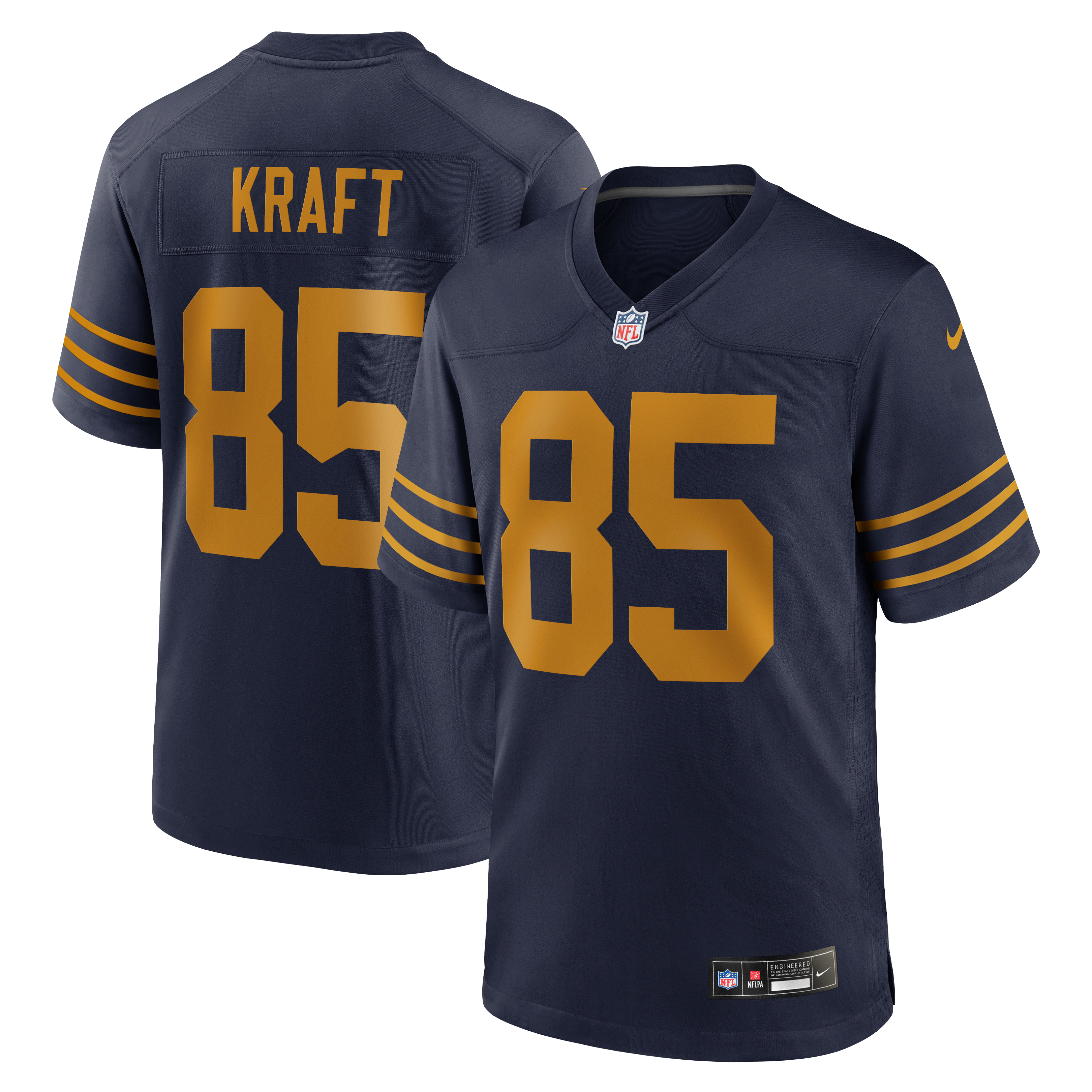 Tucker Kraft Green Bay Packers Alternate Game Jersey Navy