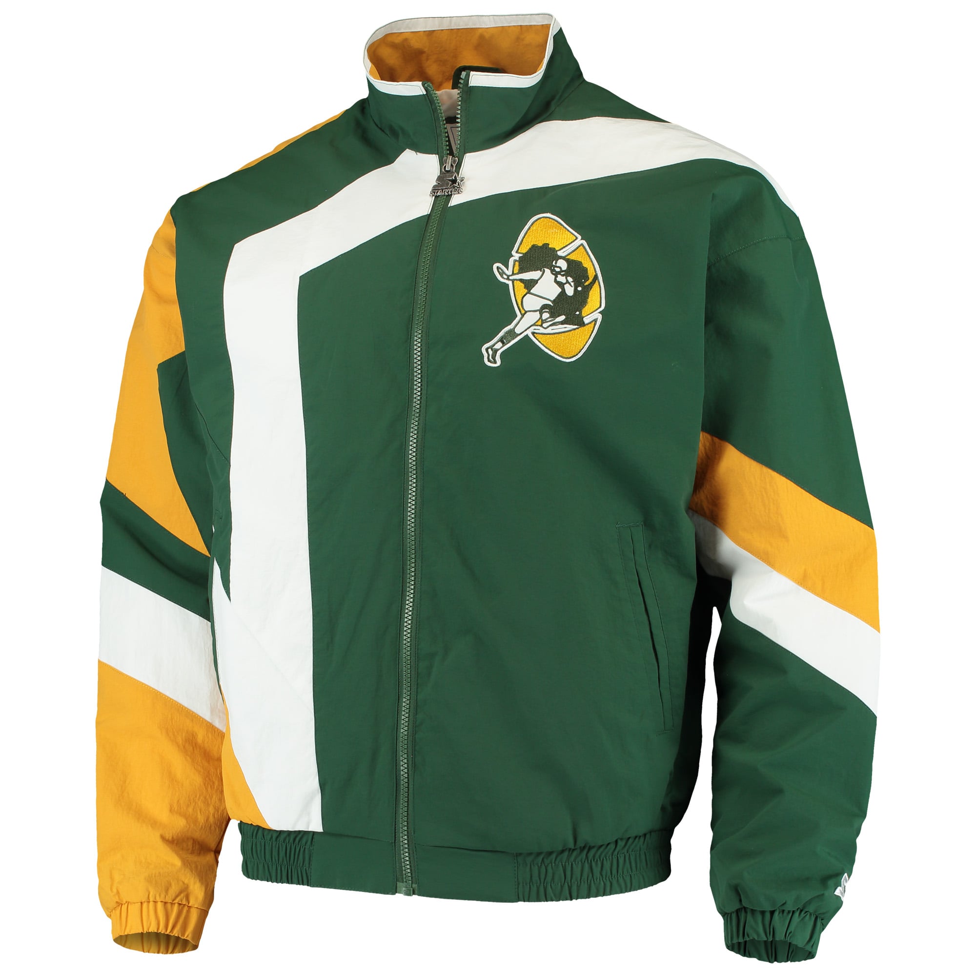 Men's Green Bay Packers Starter Green/White Throwback Star Full