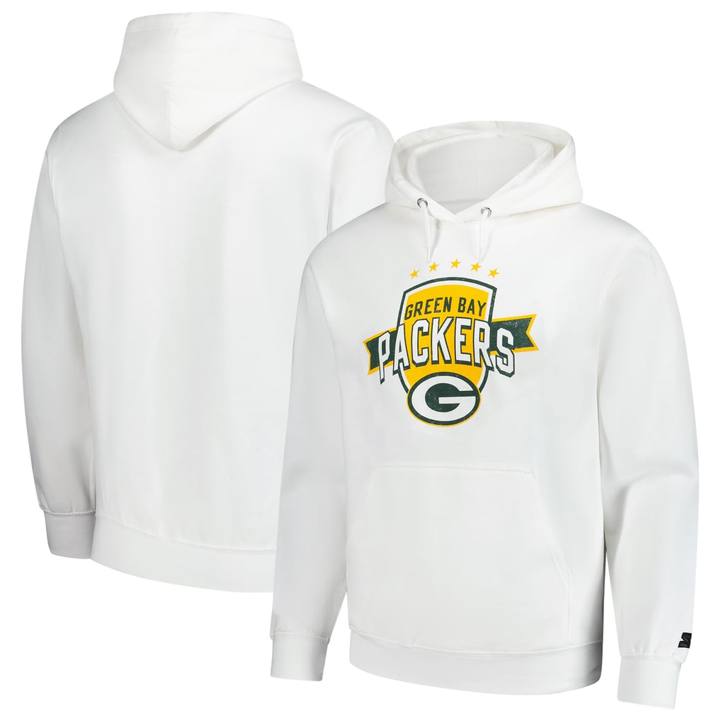 Green Bay Packers Starter Vintage Pullover Hoodie - White