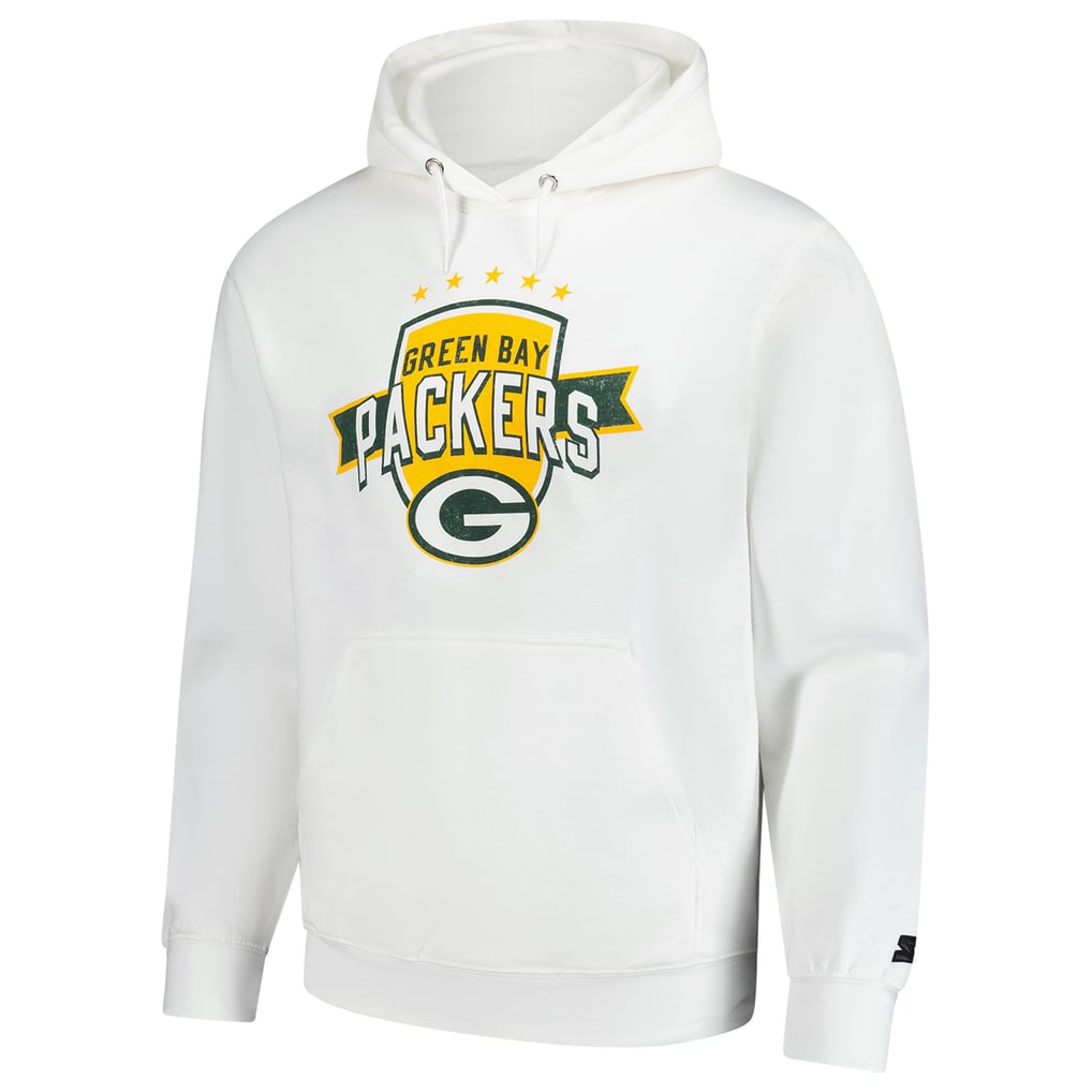 Green Bay Packers Starter Vintage Pullover Hoodie - White