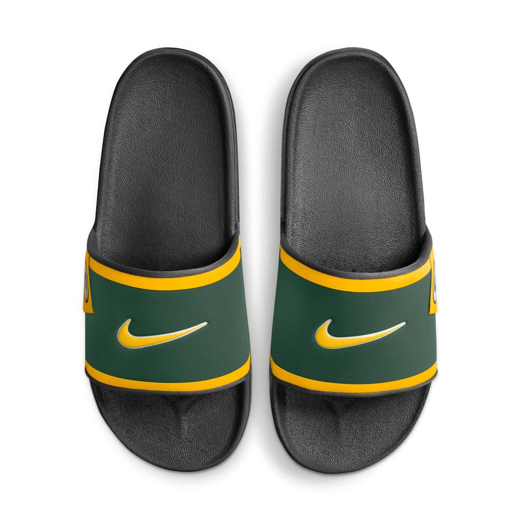 Nike Green/Yellow/Black Green Bay Packers Slide Sandals Green Bay Packers Nike Off-Court Wordmark Slide Sandals main image 4