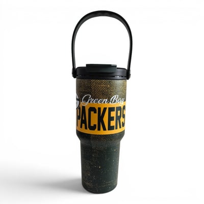 Green Bay Packers Pegasus 24oz. Speckled Gradient Stainless Steel Dual Top Water Bottle