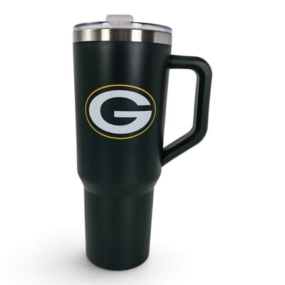 Green Bay Packers Pegasus 38oz. Standard Logo Stainless Steel ProCarry Tumbler