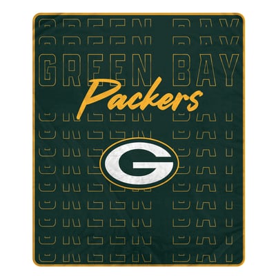 Green Bay Packers Pegasus Echo Script Fade 50" x 60" Ultra Soft Throw Blanket