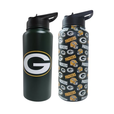 Green Bay Packers Pegasus Game Day Duo 41oz. Stainless Steel Water Bottle Set