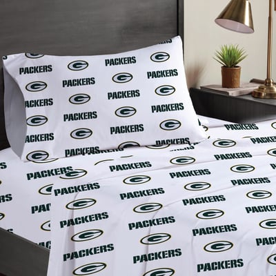 Green Bay Packers Pegasus Three-Piece Twin Sheet Set