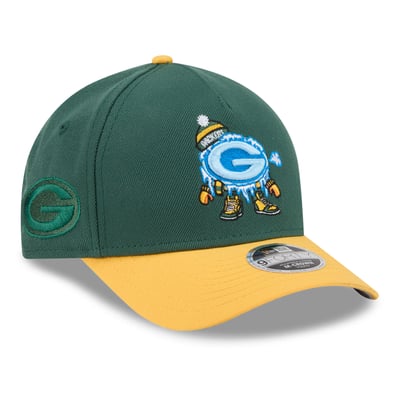 Green Bay Packers New Era Preschool Cartoon 9FORTY M-Crown A-Frame Adjustable Hat - Green
