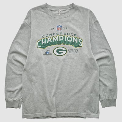 Super Bowl XLV NFL 2010 Long Sleeve T-shirt - Heather Gray - M by Fanatics Real Vintage