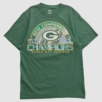Super Bowl XLV Reebok 2010 T-shirt - Green - M by Fanatics Real Vintage