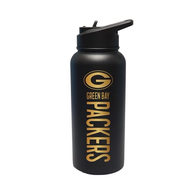 Green Bay Packers The Memory Company 32oz. Stainless Steel Gold Lettering Tumbler