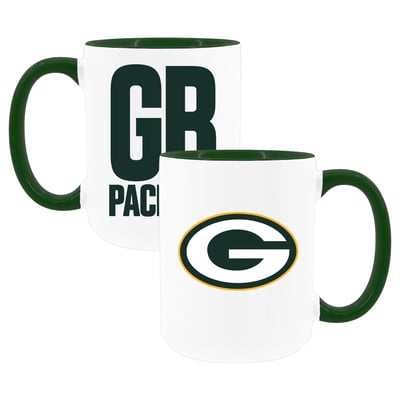 Green Bay Packers The Memory Company Two-Piece 15oz. Coffee Mug Set