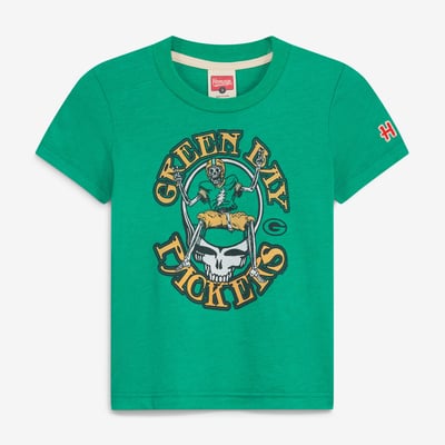  Green Bay Packers Homage Toddler NFL x Grateful Dead Tri-Blend T-Shirt - Green
