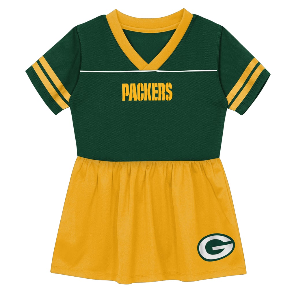 Green Bay Packers Outerstuff Toddler Stadium Lights V-Neck Fashion Football Jersey Dress