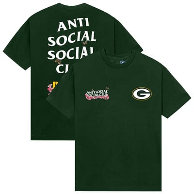 Green Bay Packers AntiSocialSocialClub x NFL Unisex Blossom T-Shirt - Green