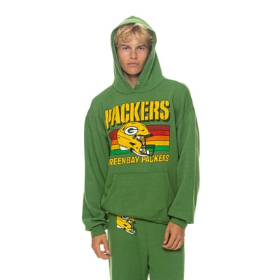 Green Bay Packers Aviator Nation Unisex Relaxed Tri-Blend Hoodie - Green