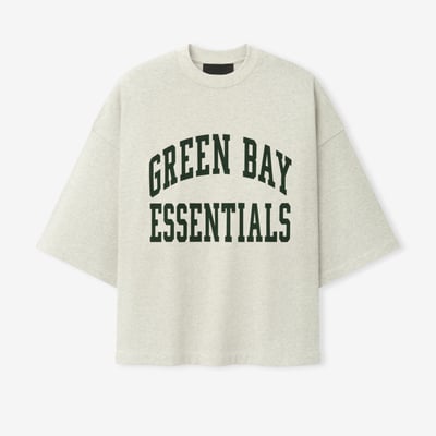 Green Bay Packers Fear of God x NFL Unisex Merch T-Shirt - Oatmeal