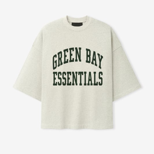 Green Bay Packers Fear of God x NFL Unisex Merch T-Shirt - Oatmeal