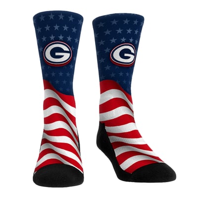  Green Bay Packers Rock Em Unisex Patriotic Flag Crew Socks - Blue