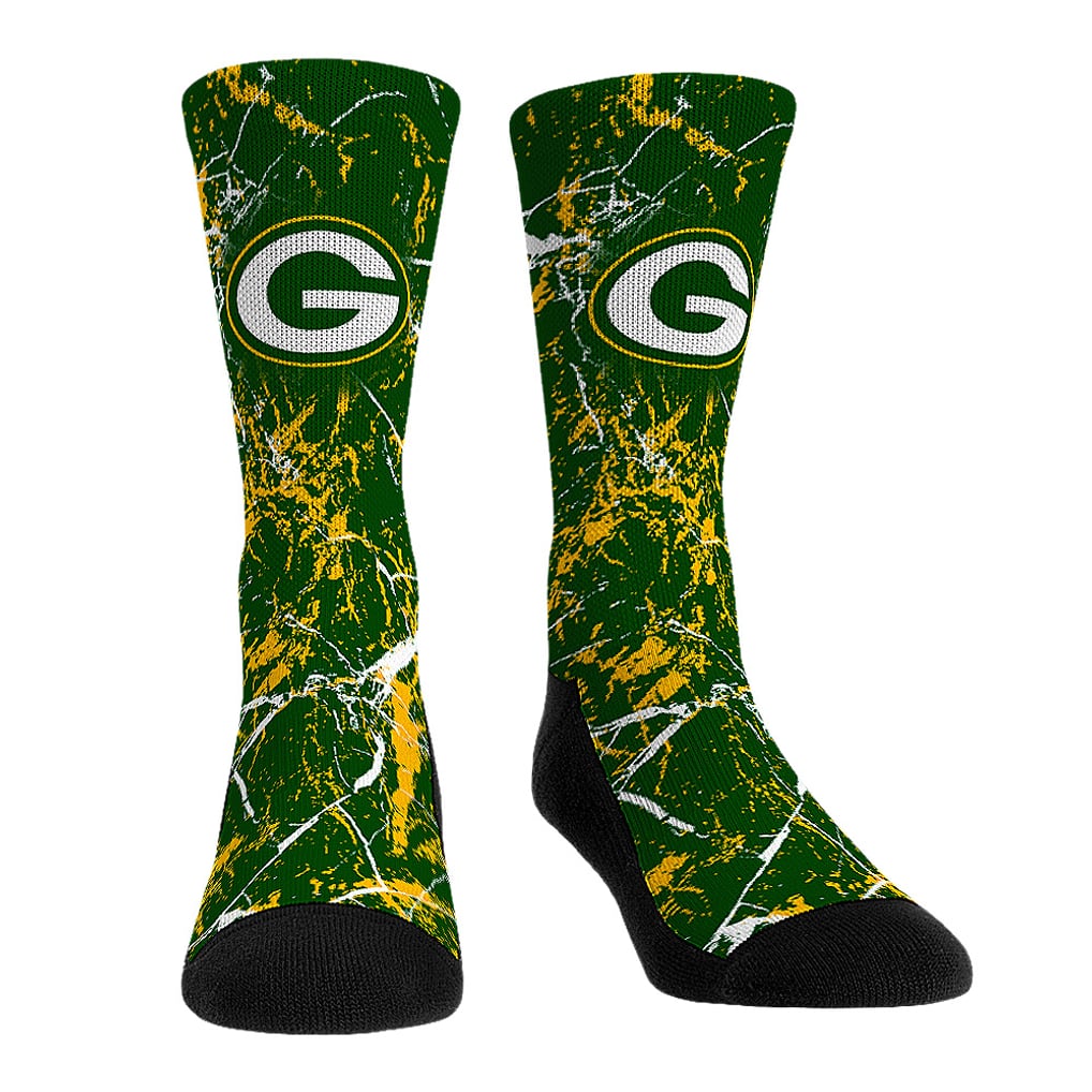 Green Bay Packers Rock Em Socks 3-Pack Crew Socks Set