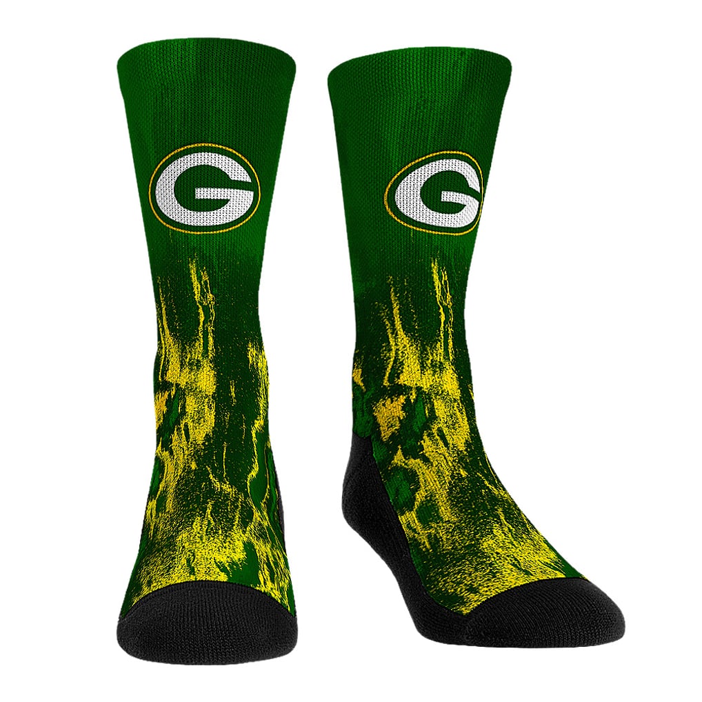 Green Bay Packers Rock Em Socks 3-Pack Crew Socks Set