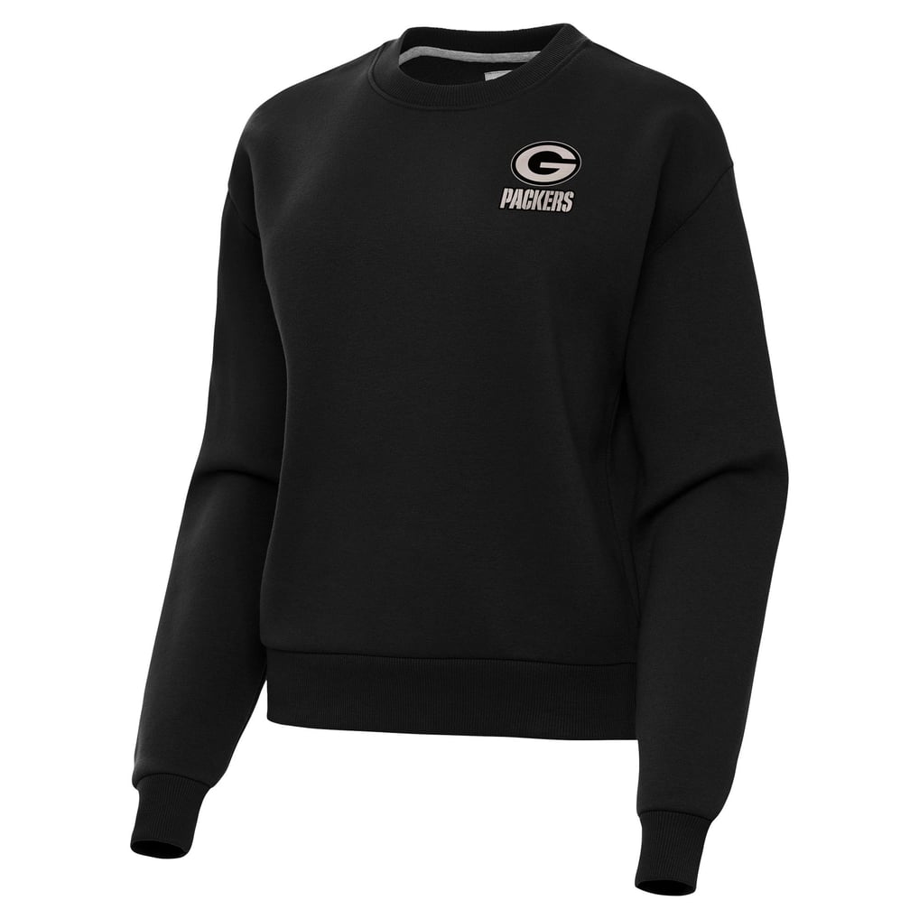  Green Bay Packers Antigua Women's Victory Pullover Sweatshirt - Black