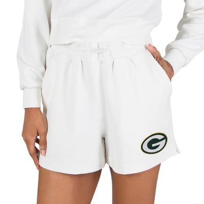  Green Bay Packers Concepts Sport Women's Kingston Knit Lounge Short - White