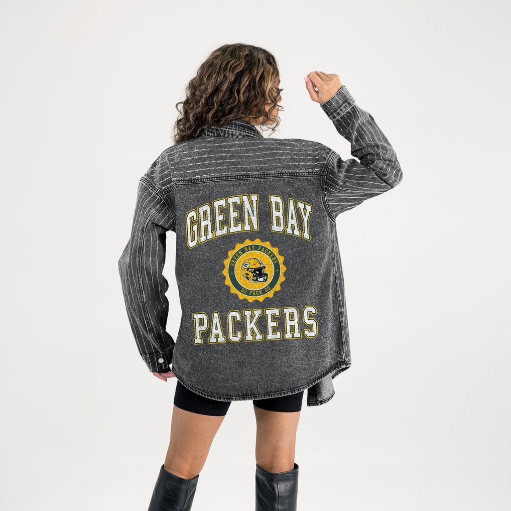 Women's Green Bay Packers Gameday Couture Black Oversized Style's the ...