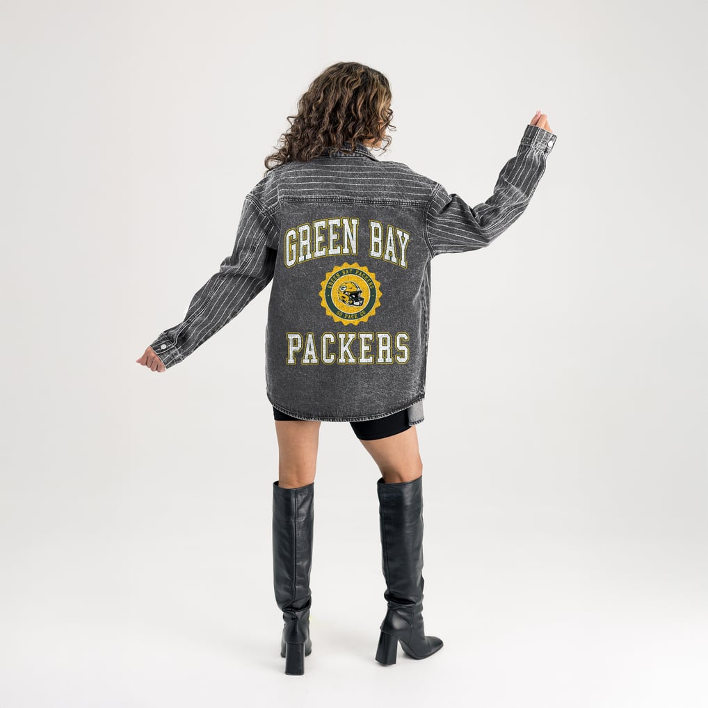 Women's Green Bay Packers Gameday Couture Black Oversized Style's the ...