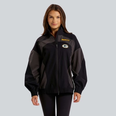 Green Bay Packers lululemon Women's Ventilated Oversized Track Jacket - Black