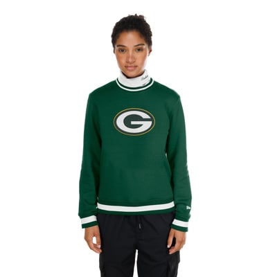  Green Bay Packers New Era Women's Sport Classics Turtleneck - Dark Green