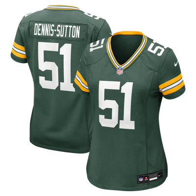 Dani Dennis-Sutton Green Bay Packers Nike Women's Team Game Jersey - Green