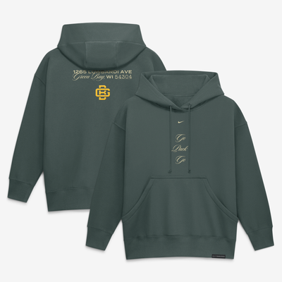  Green Bay Packers Nike Women's 2026 Rivalries Collection Oversized Pullover Hoodie - Green