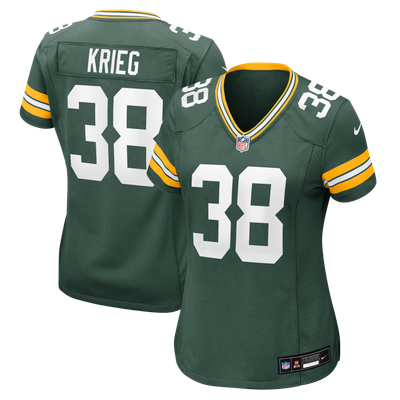 Lenny Krieg Green Bay Packers Nike Women's Team Game Jersey - Green