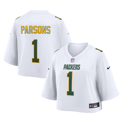 Micah Parsons Green Bay Packers Nike Women's Cropped Fashion Game Jersey - White