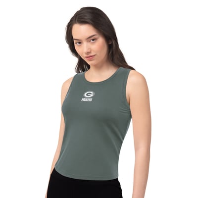  Green Bay Packers Starter Women's  Athleisure Cropped Tank Top - Green