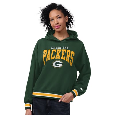 Green Bay Packers Starter Women's Home Plate Hoodie - Green