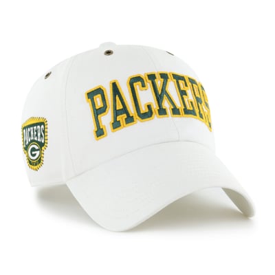 Green Bay Packers Stoney Clover Lane x '47 Women's Overlay Clean Up Adjustable Hat - White