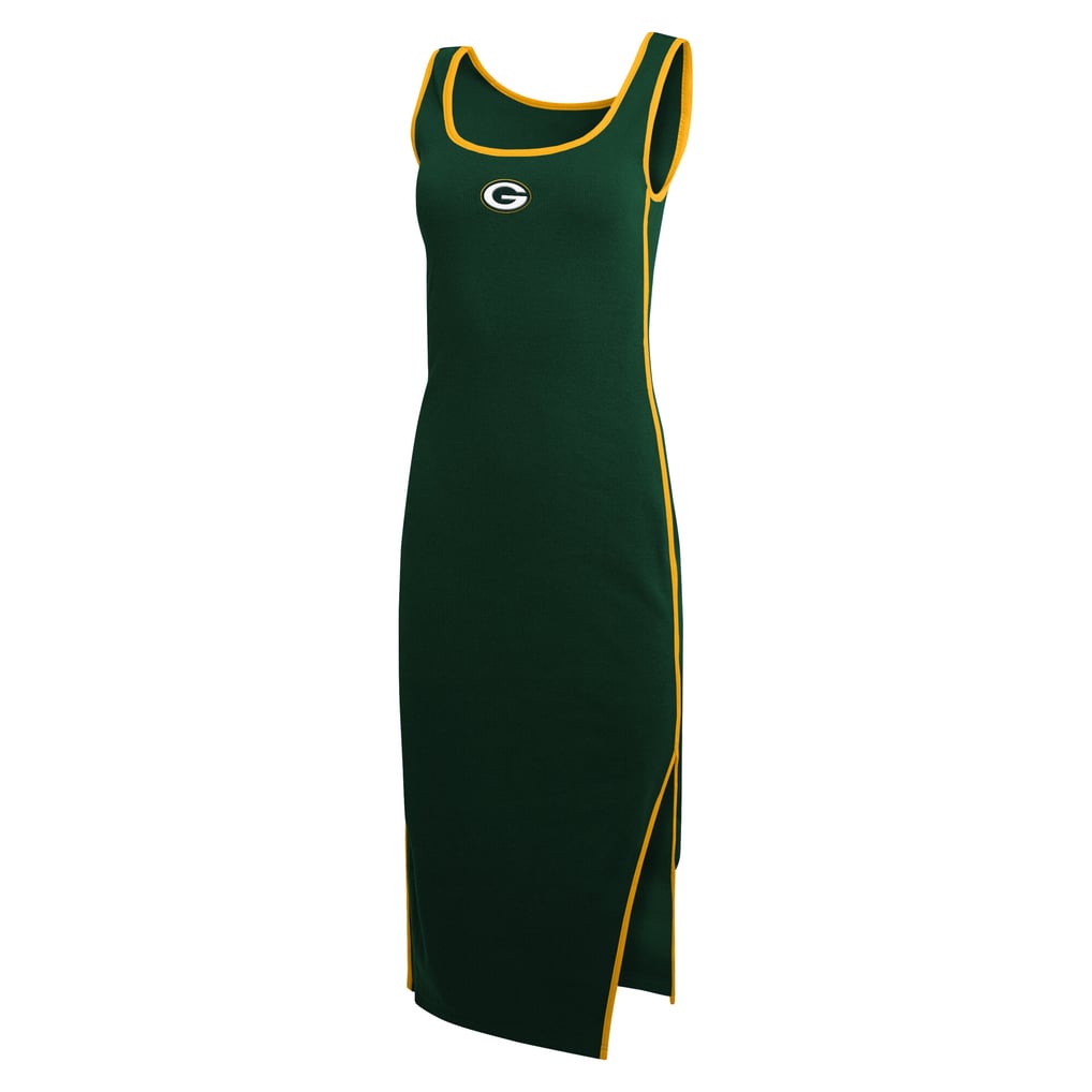 Women's Green Bay Packers WEAR by Erin Andrews Green Ribbed Tank Dress