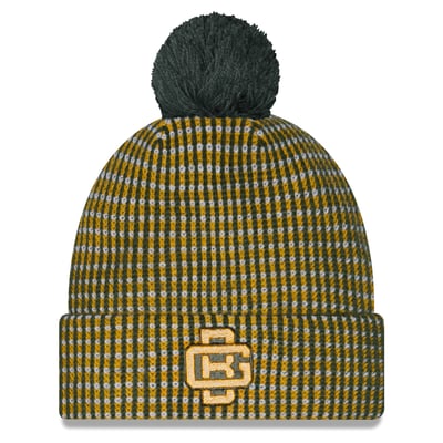 Green Bay Packers New Era Youth 2026 Rivalries Collection Sideline Cuffed Knit Hat with Pom - Green