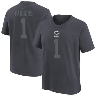 Micah Parsons Green Bay Packers Nike Youth Name & Number T-Shirt - Anthracite
