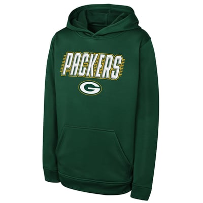 Green Bay Packers Outerstuff Youth Sack Party Performance Hoodie - Green