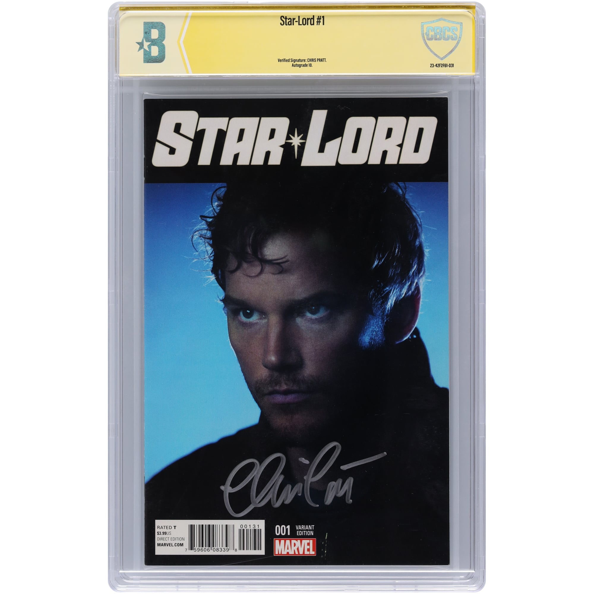 Chris Pratt Guardians of the Galaxy Autographed Fanatics Authentic 
