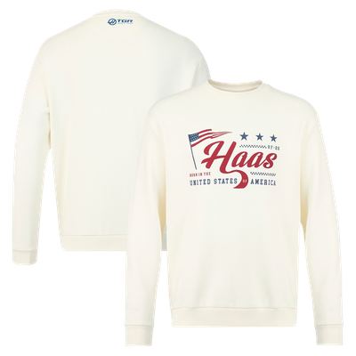 Haas F1 Team USA Flag Sweatshirt - White