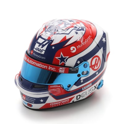 Spark Models Ollie Bearman Haas F1 Team US Grand Prix 2025 Scale Mini Helmet
