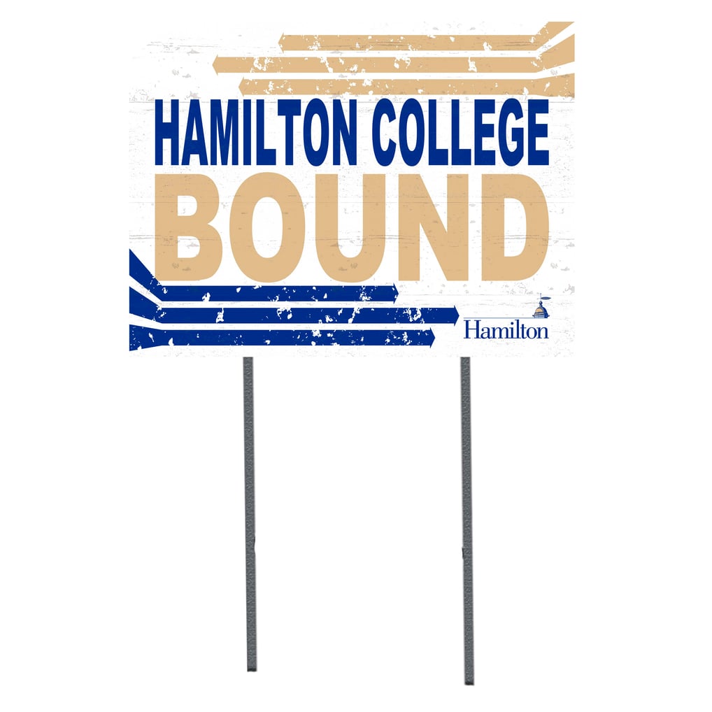 Hamilton Continentals 18" x 24" Bound Yard Sign - White