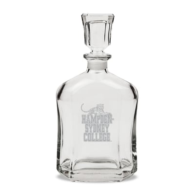 Hampden-Sydney College Tigers 23.75oz. Crystal Whiskey Decanter