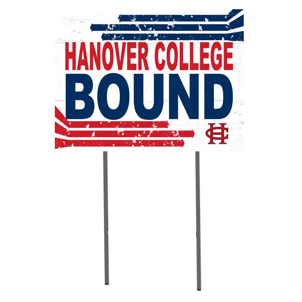 Hanover Panthers 18" x 24" Bound Yard Sign - White