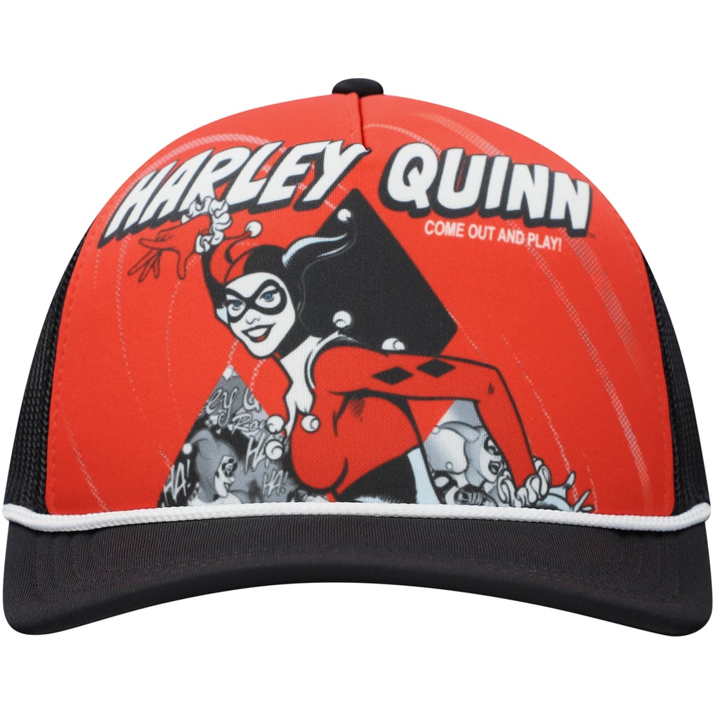 Harley Quinn Unisex Graphic Foam Trucker Adjustable Hat - Red/Black