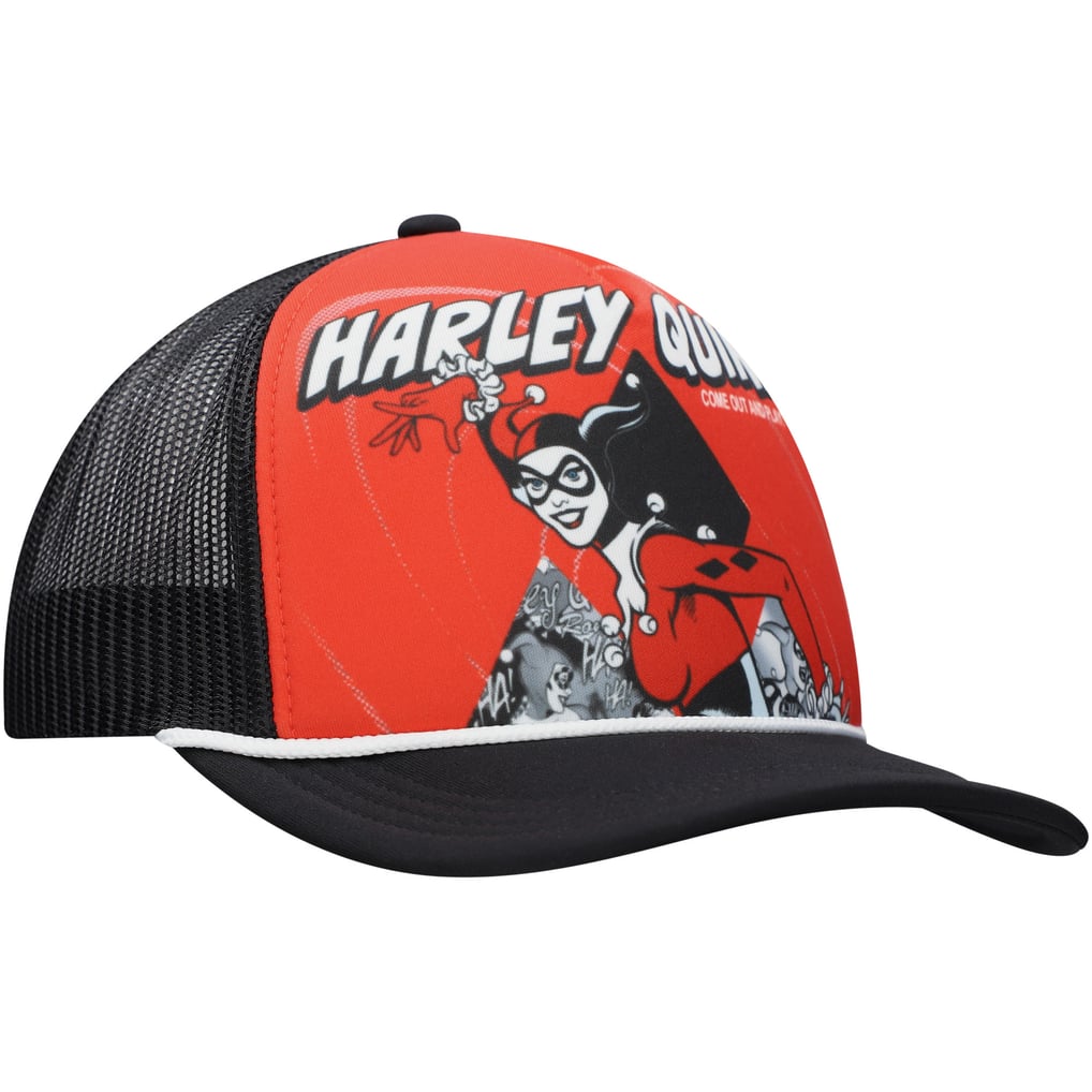 Harley Quinn Unisex Graphic Foam Trucker Adjustable Hat - Red/Black
