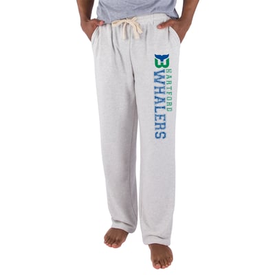 Hartford Whalers Concepts Sport Vintage Logo Mainstream Terry Tri-Blend Pants - Oatmeal